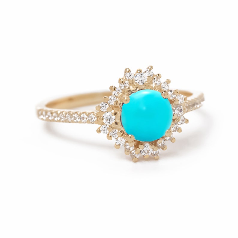 Turquoise Sunburst Ring