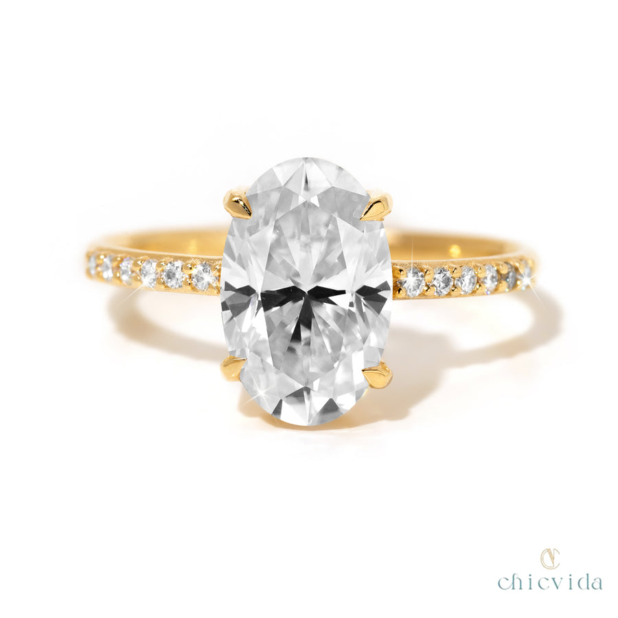 solitaire gold ring