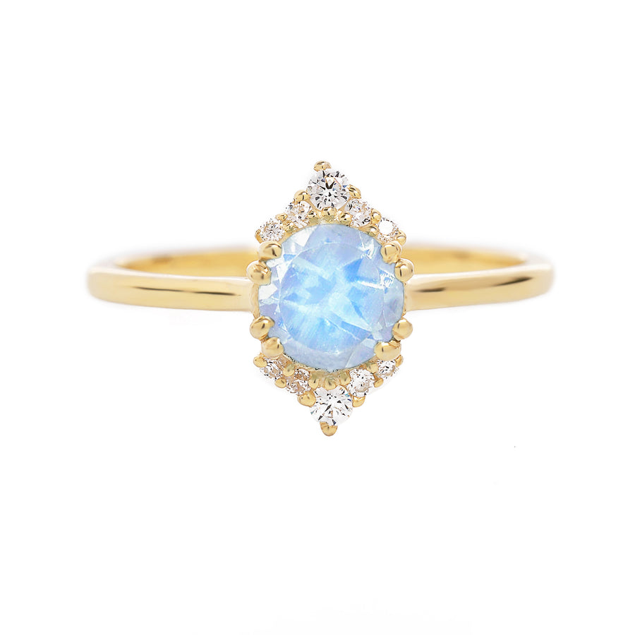 blue fire moonstone ring