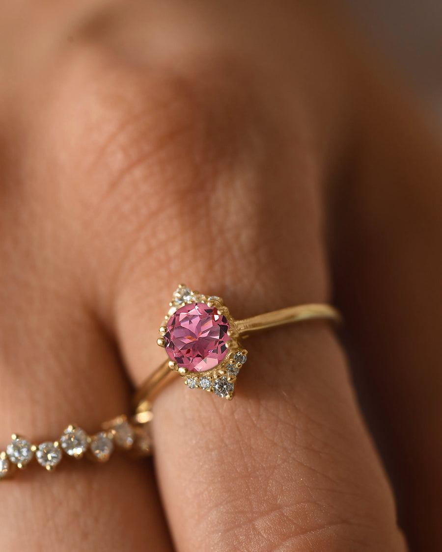 pink engagement ring