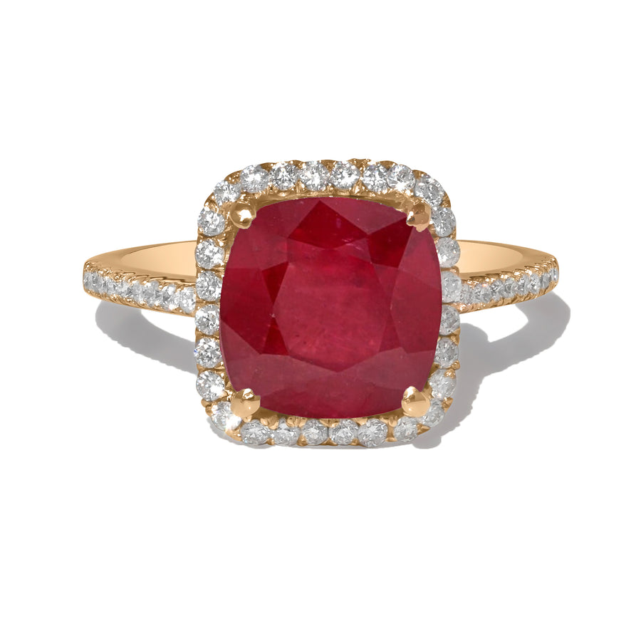 solitaire ruby wedding ring