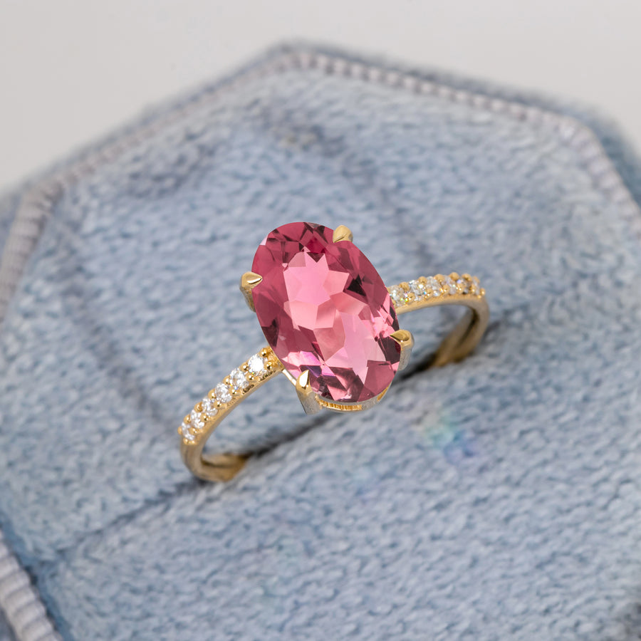 natural tourmaline ring