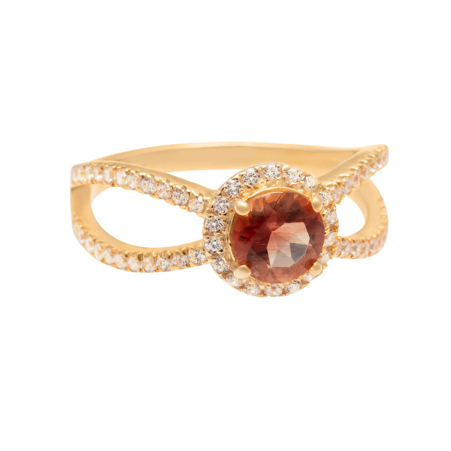 sunstone statement ring gold