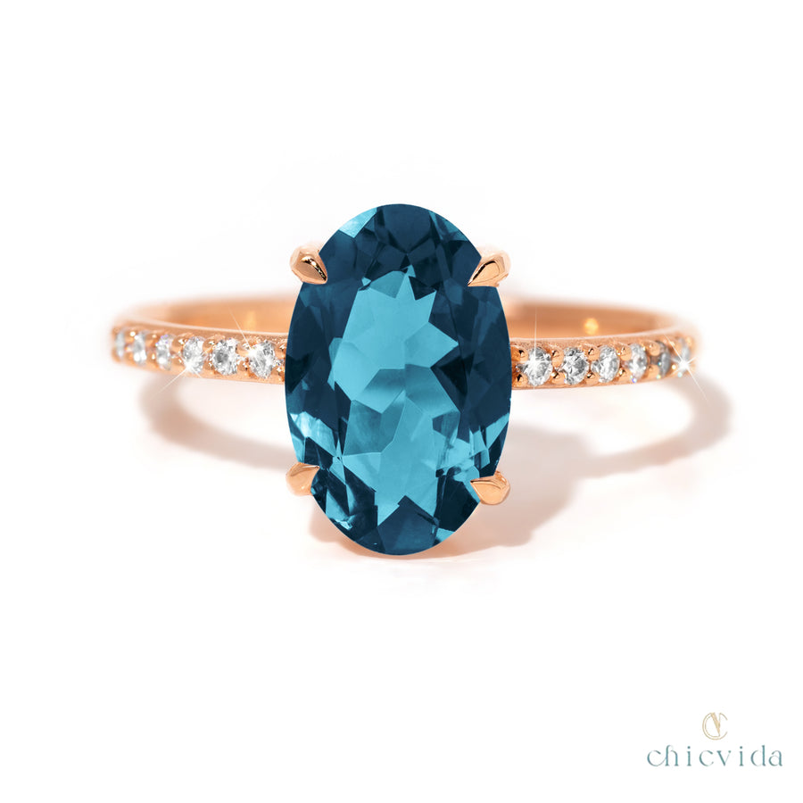 topaz gemstone ring