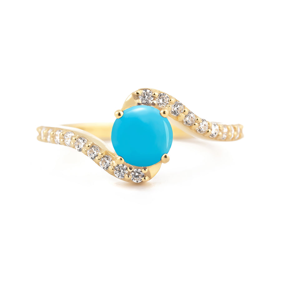 turquoise gold ring