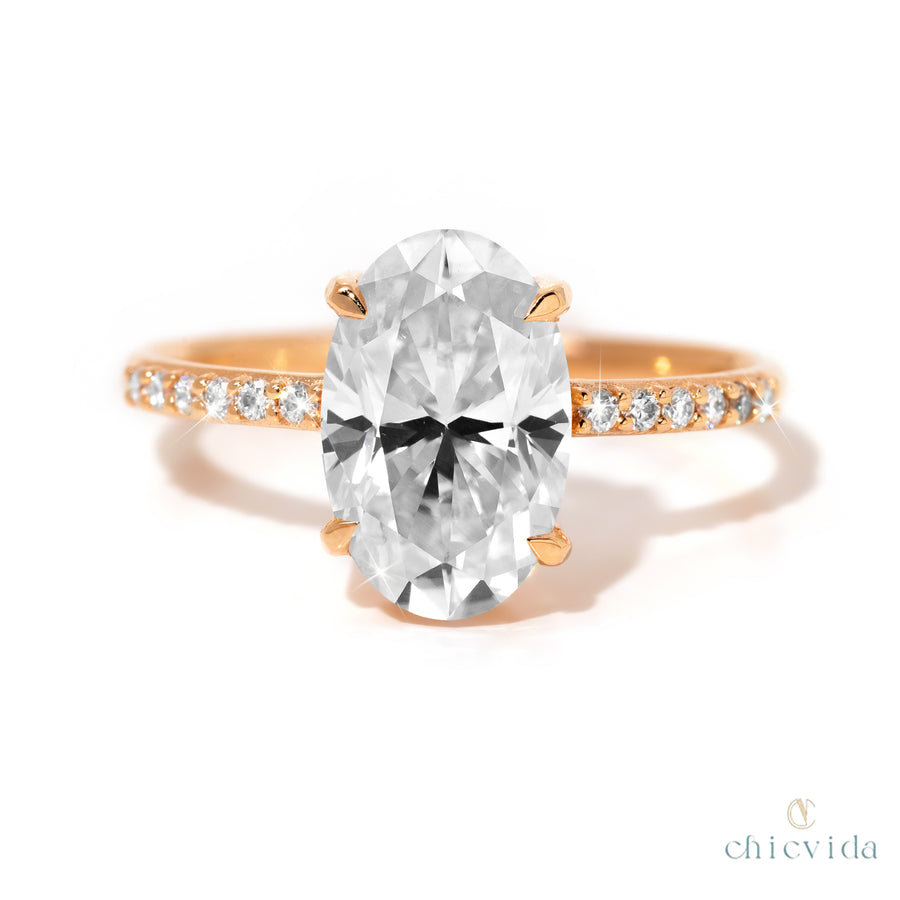 pave set diamond ring