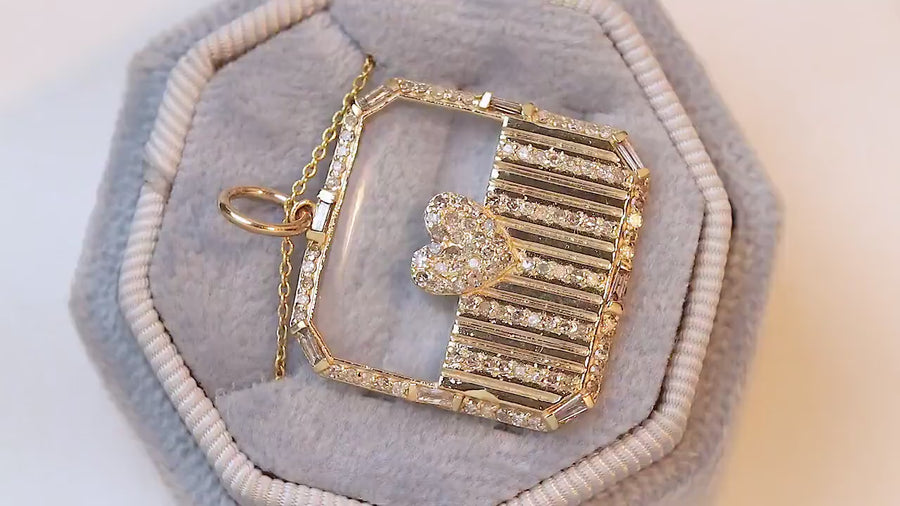 Crystal & Diamond Pendant