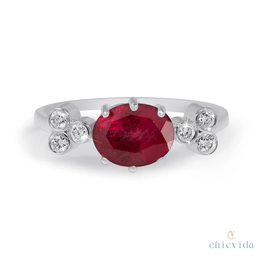 handmade ruby ring