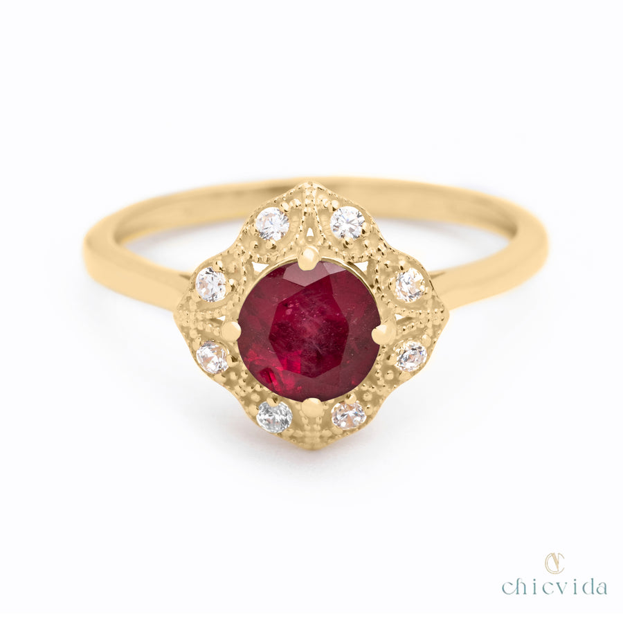 Savour Ruby Gold Ring