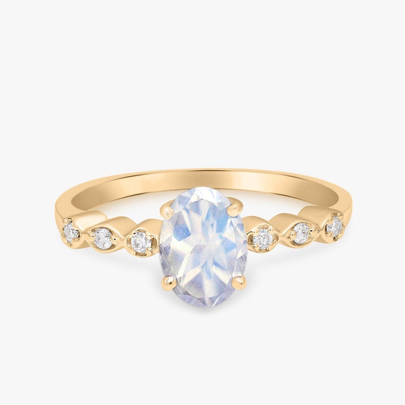 Someday Moonstone Engagement Ring
