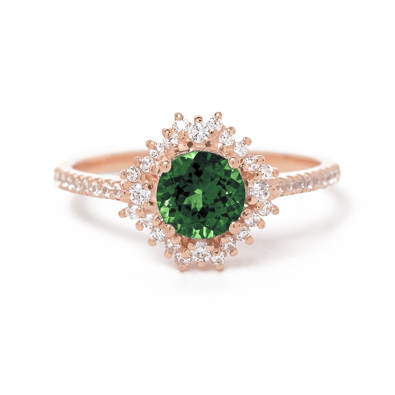Aurora Green Tourmaline Ring