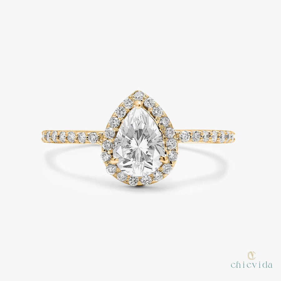 Daydreamer Moissanite Halo Ring