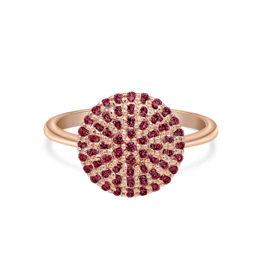 Starry Coin Ruby Gold Ring