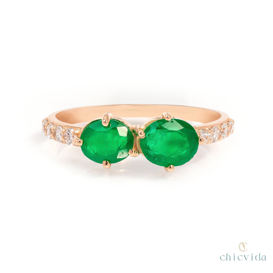 Spry Emerald Ring
