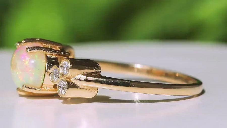 Alexis Opal Diamond Ring