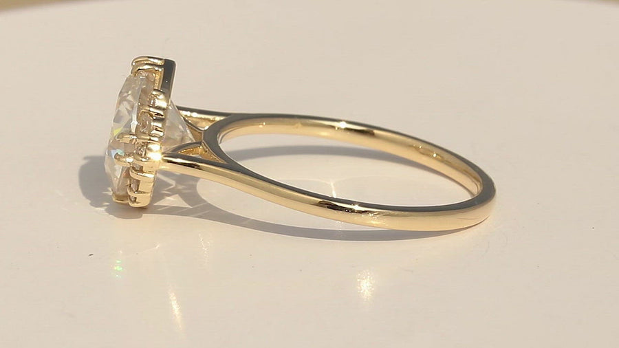 Witty Moissanite Diamond Ring