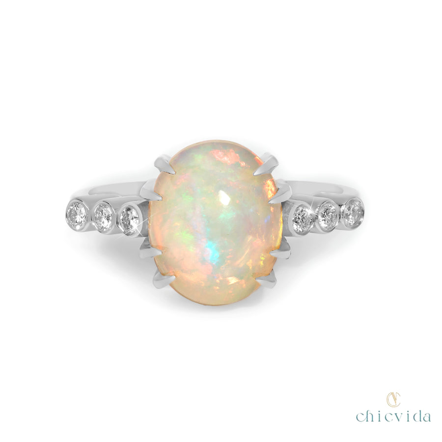 Layla Opal Diamond Ring