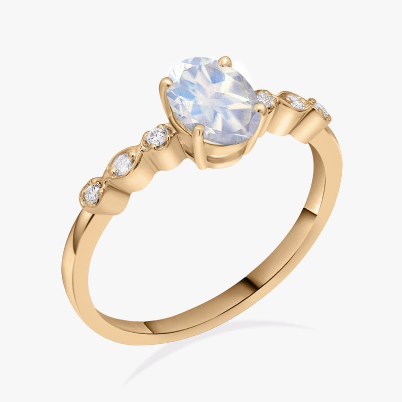 Someday Moonstone Engagement Ring