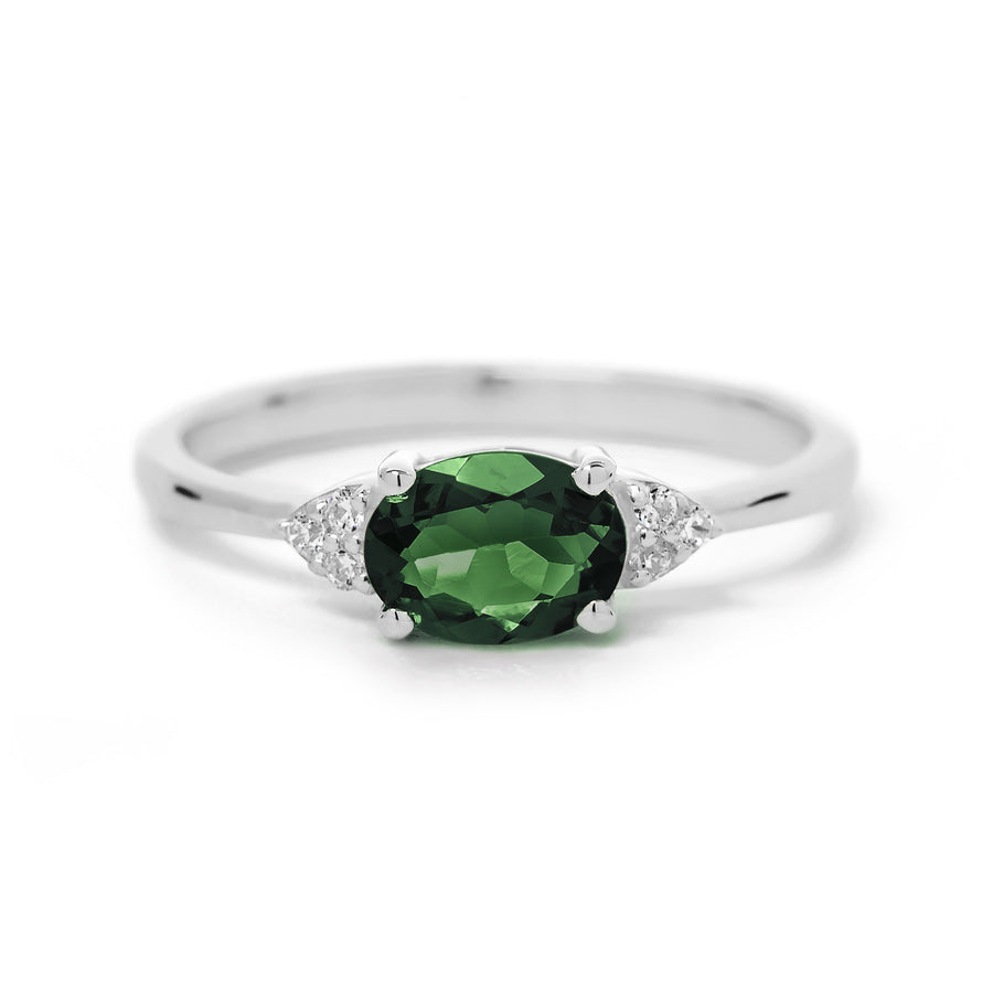 Soppy Green Tourmaline Ring