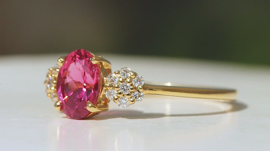 Bloom Pink Tourmaline Ring