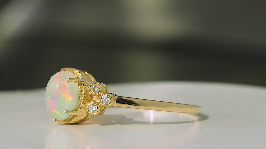 Symphony Natural Opal Ring