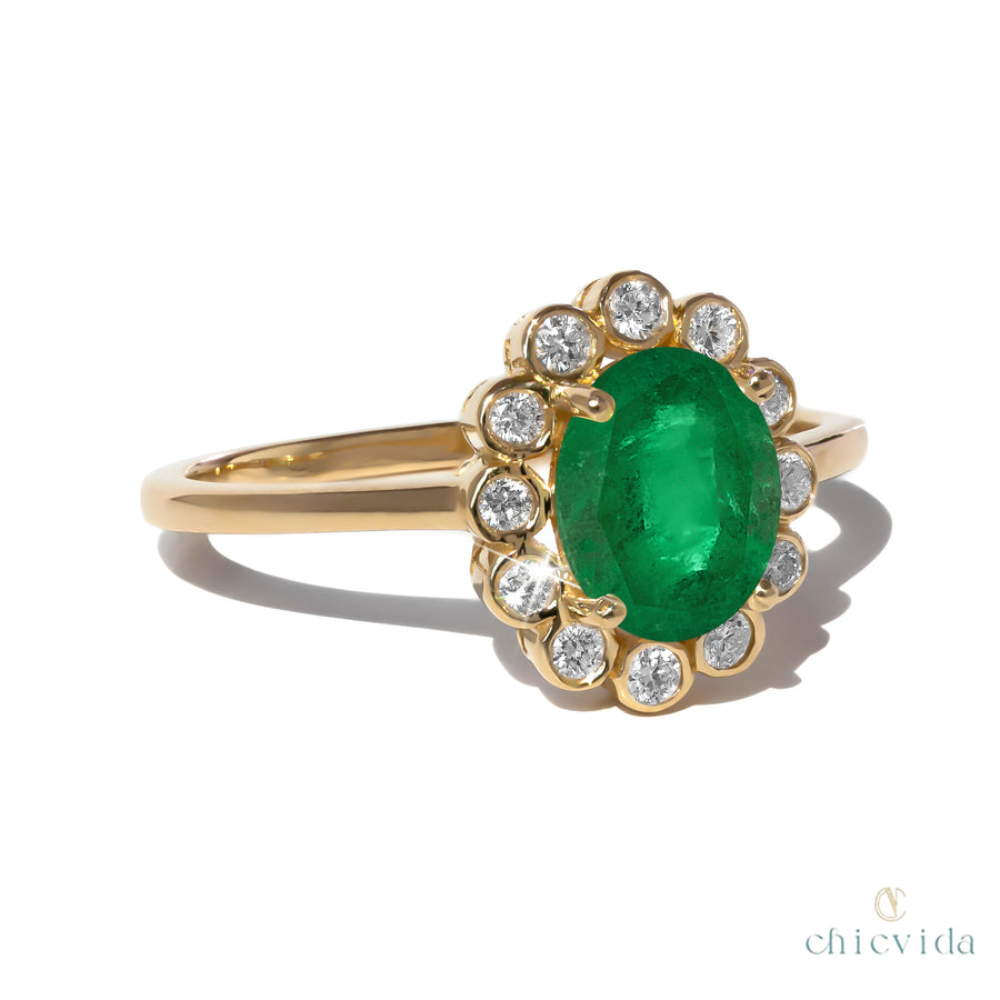 Feston Emerald Ring