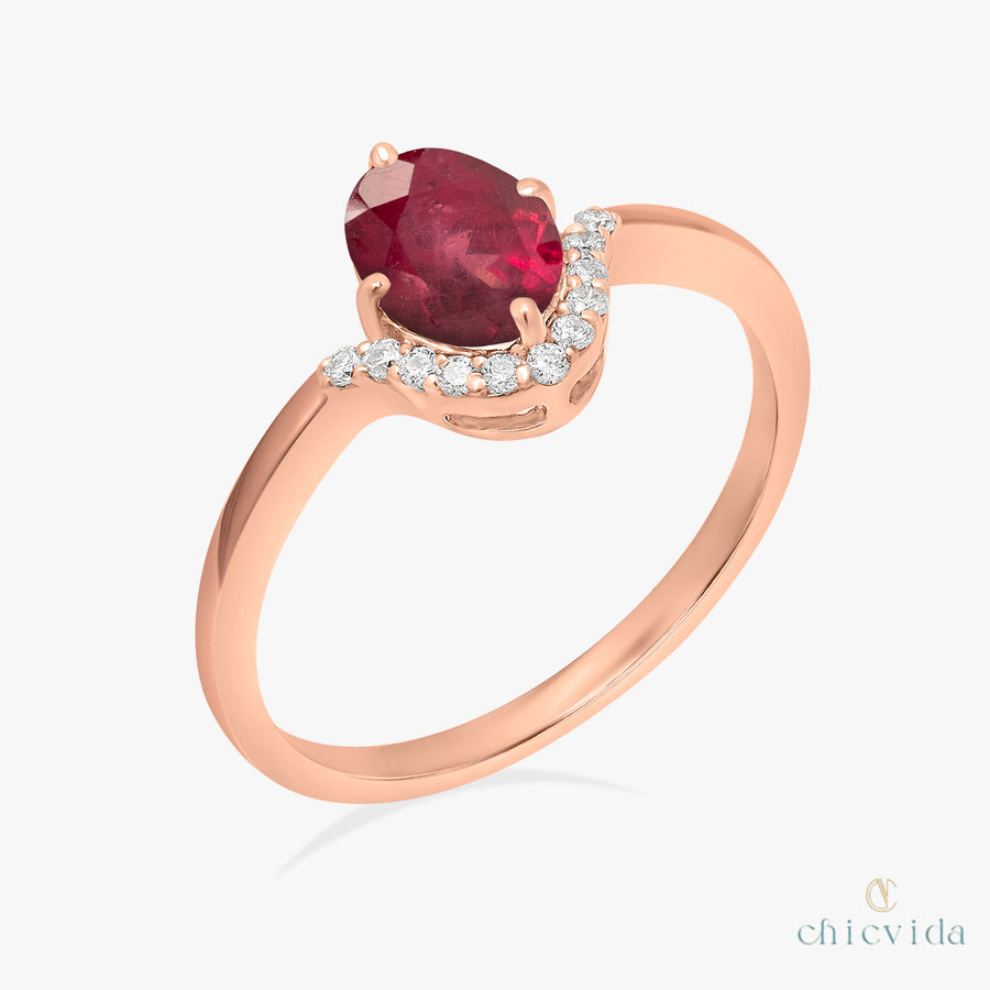 Oxbow Ruby Gold Ring