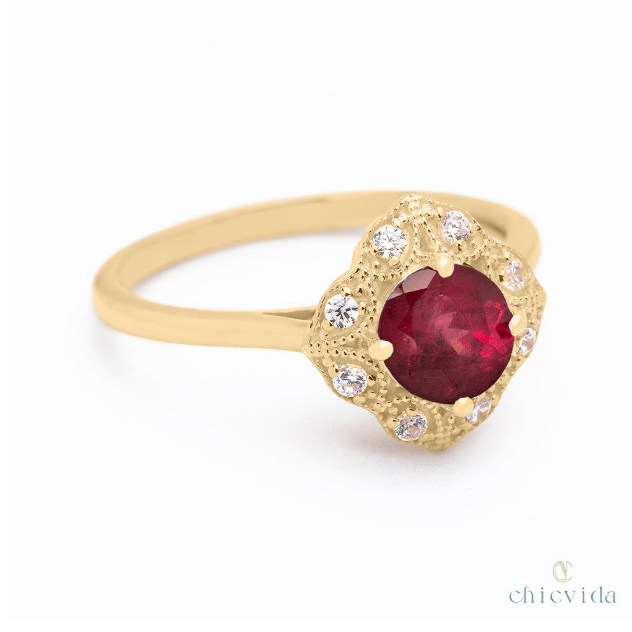 Savour Ruby Gold Ring