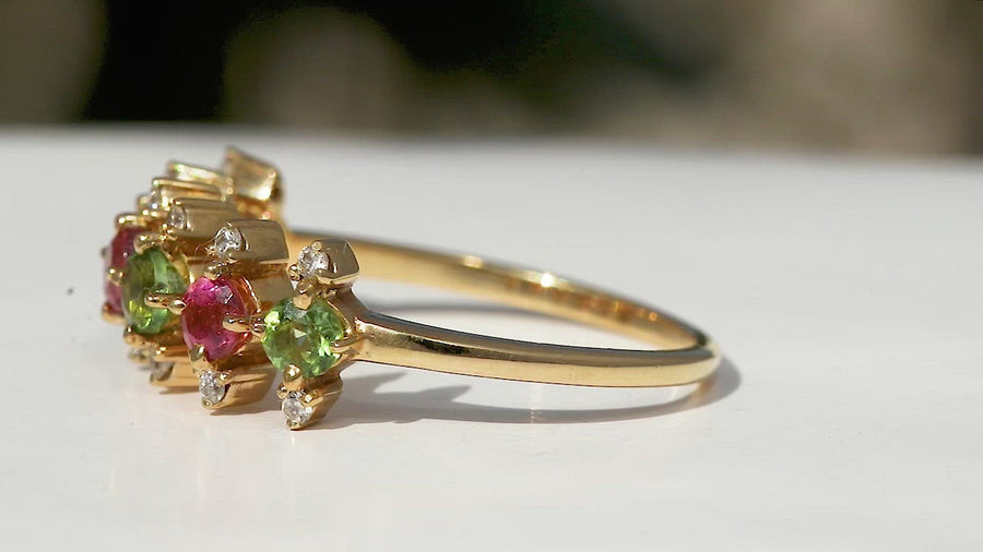 Colors of Tourmaline Ring