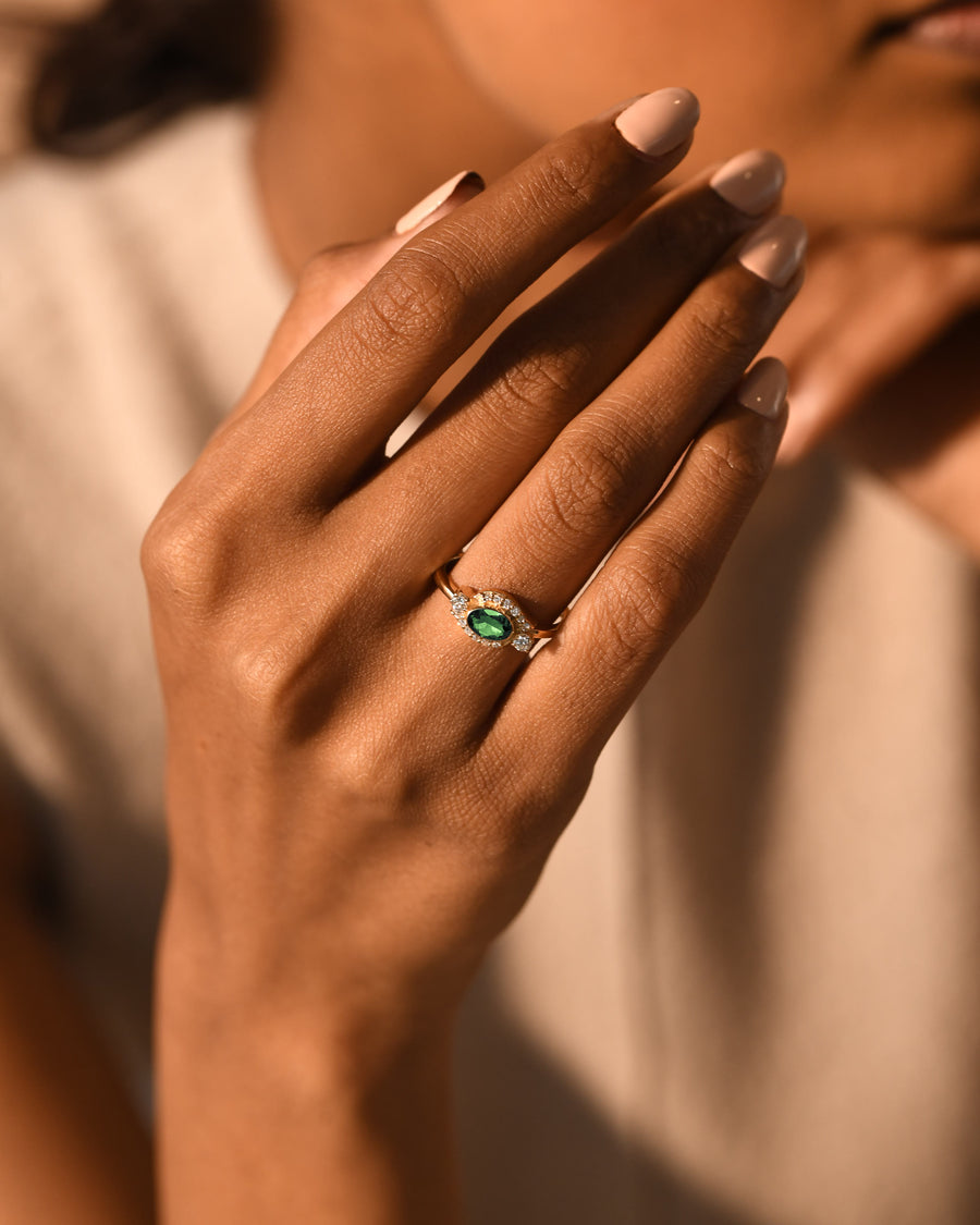 Ace Green Tourmaline Ring