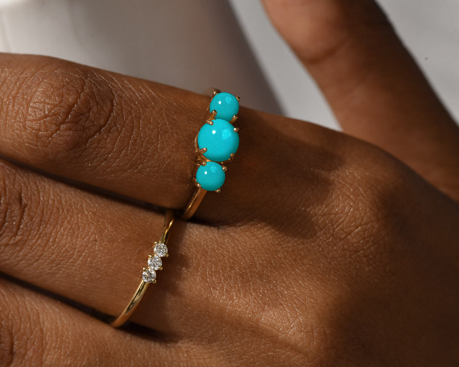 Trifecta Turquoise Ring