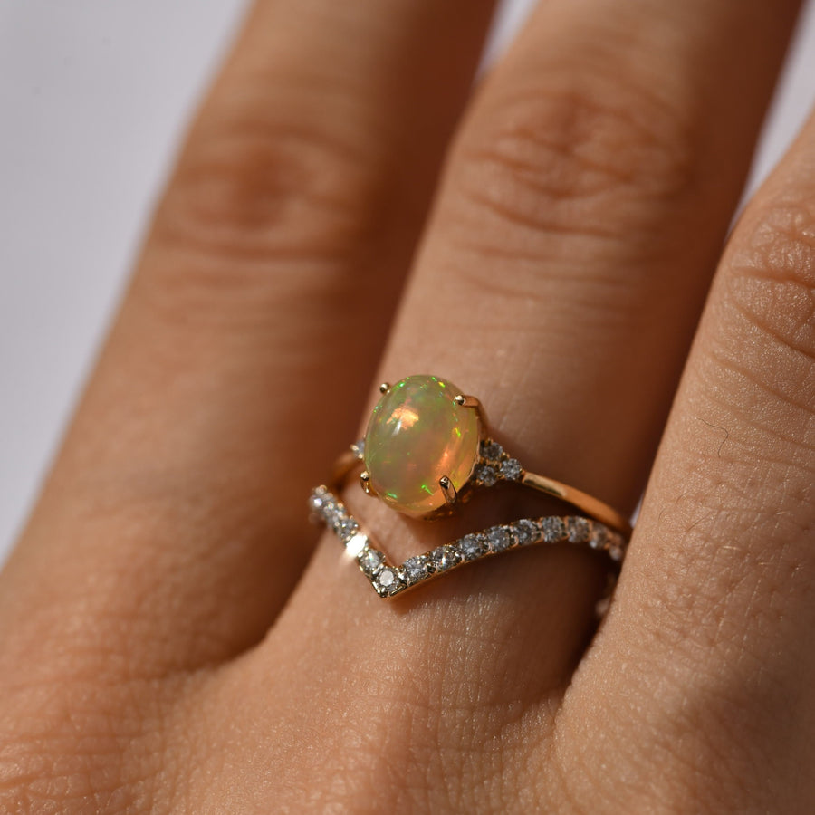 Faraway Opal Gold Ring