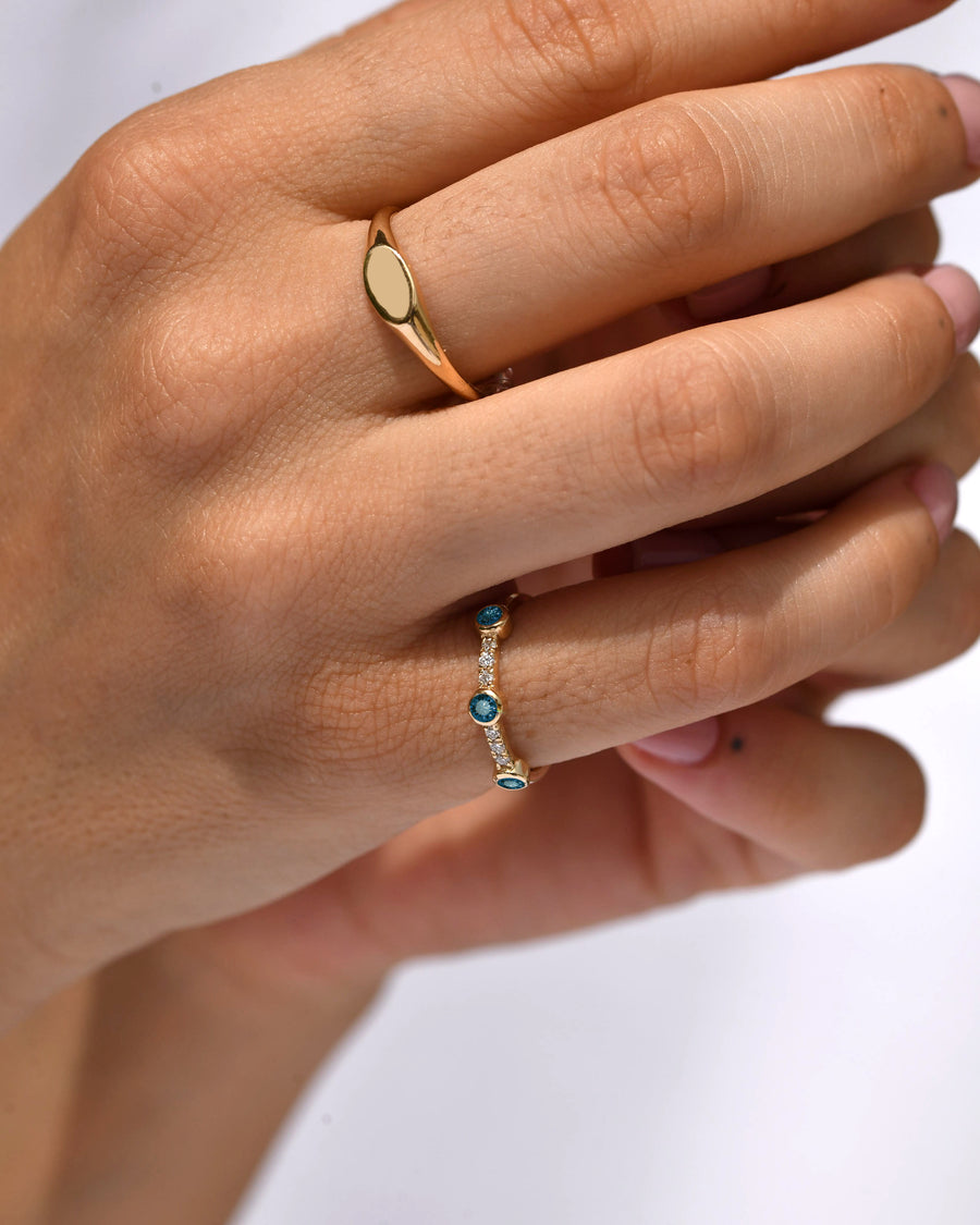 Sunlit Sapphire Ring
