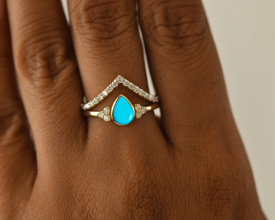 Twirl Turquoise Ring