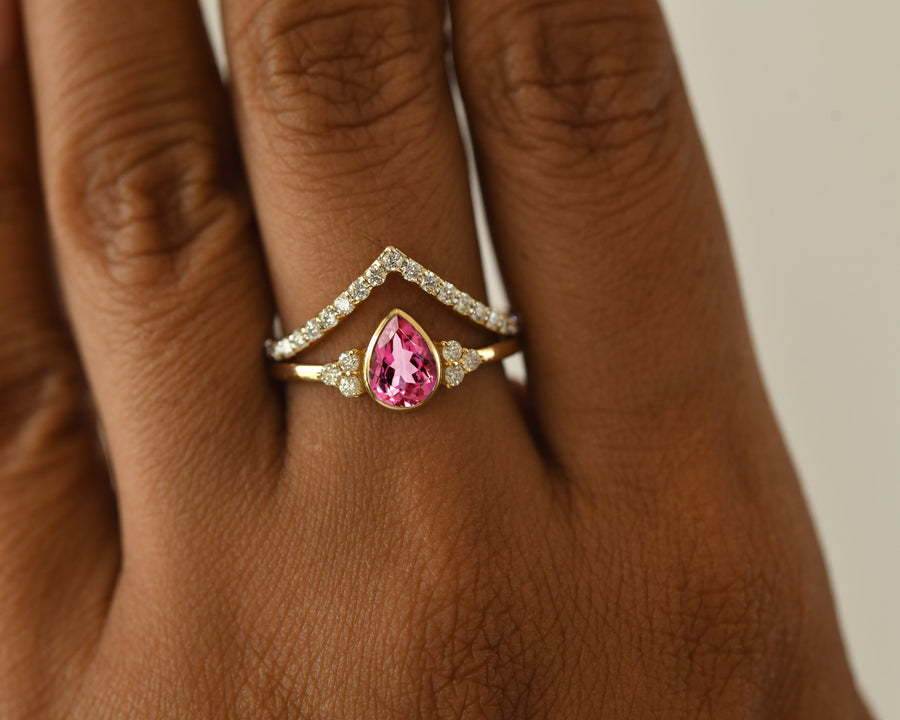 Twirl Pink Tourmaline Ring