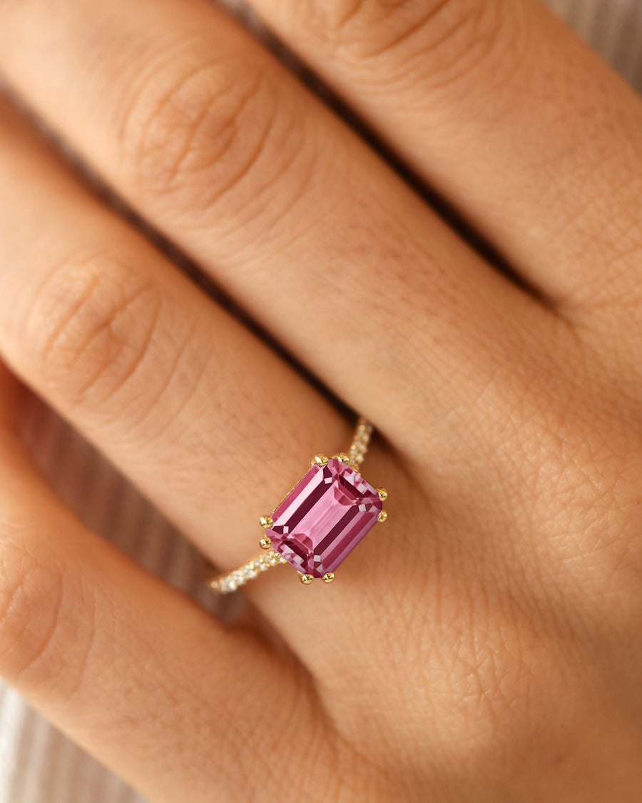 Glint Pink Tourmaline Ring