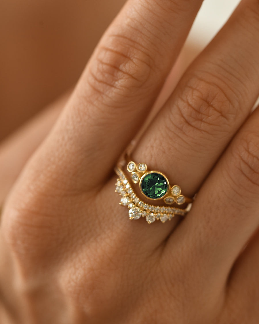 Gleamy Green Tourmaline Ring