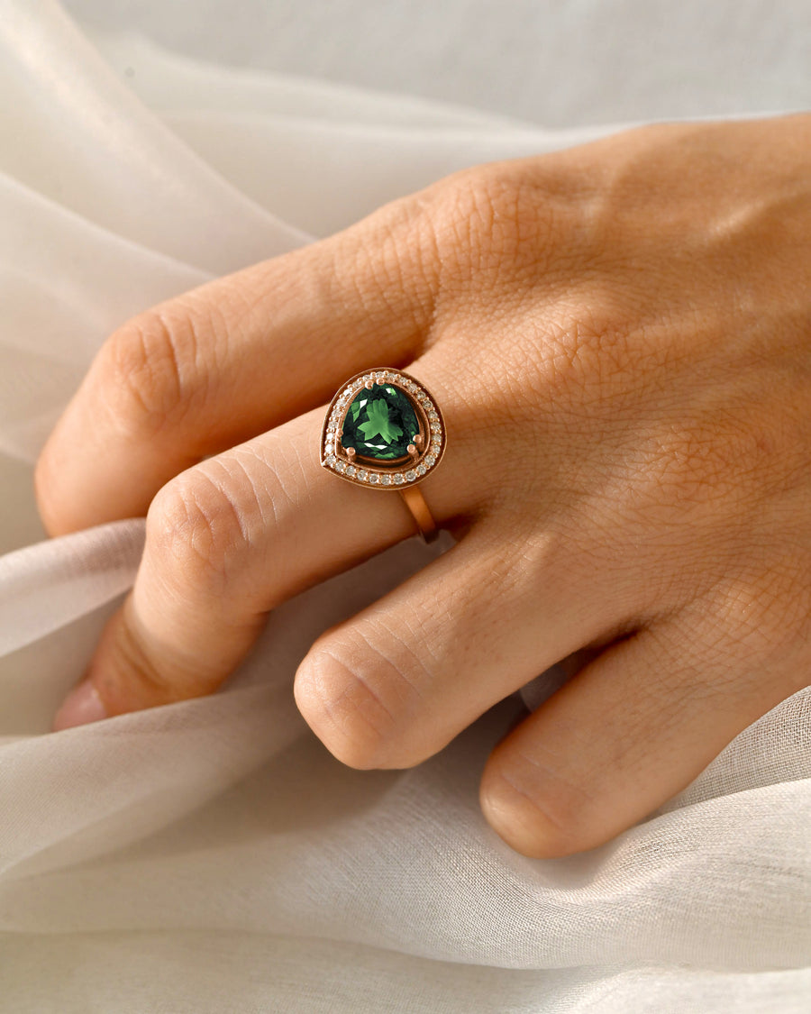 Flimsy Green Tourmaline Ring
