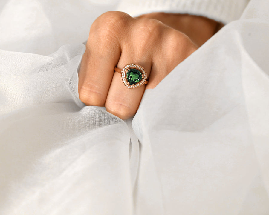 Flimsy Green Tourmaline Ring