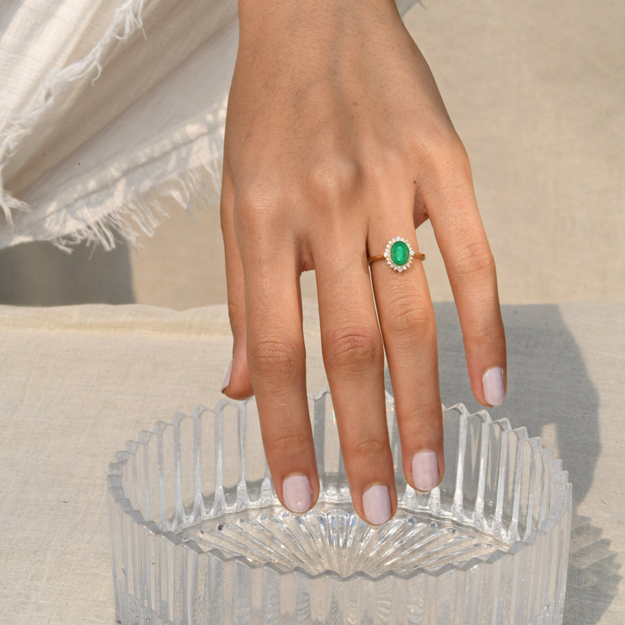 Sunshine Emerald Ring