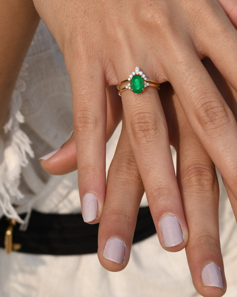 Faraway Emerald Ring