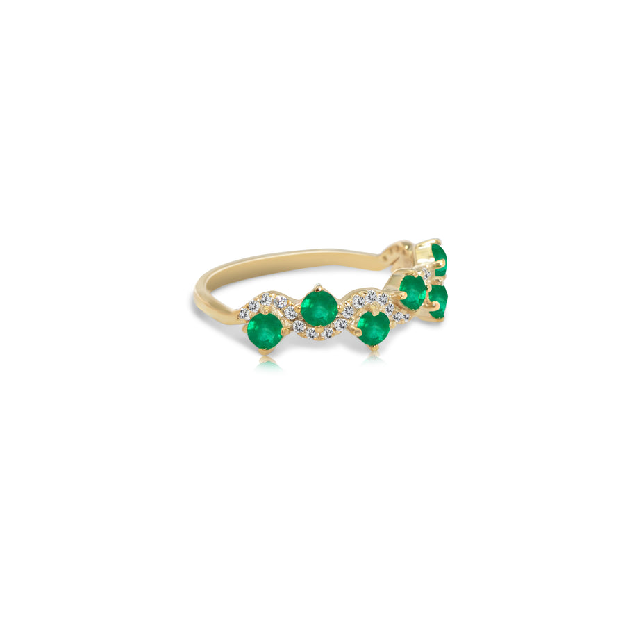 Winding Emerald Ring