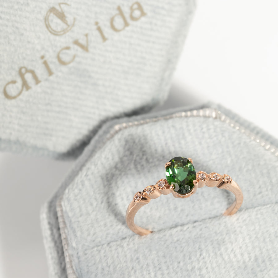Someday Green Tourmaline Ring