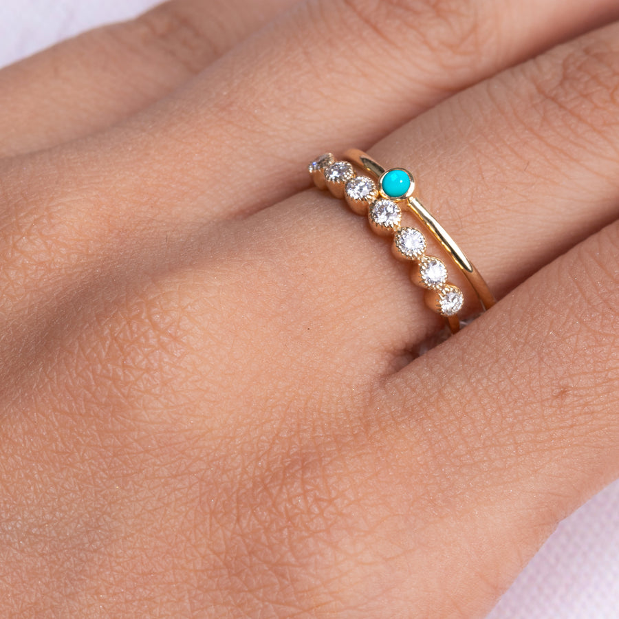 Single Stone Turquoise Ring