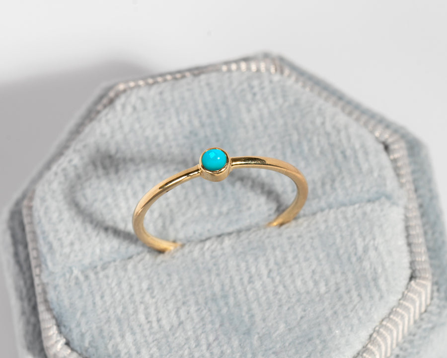 Single Stone Turquoise Ring