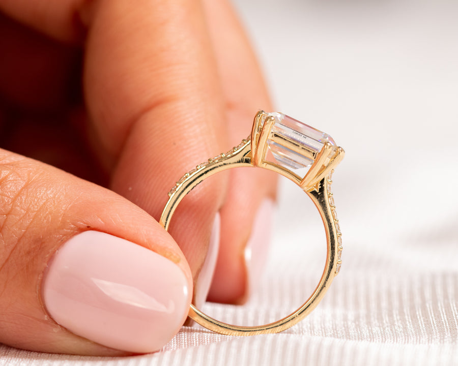 Glint Moissanite Ring