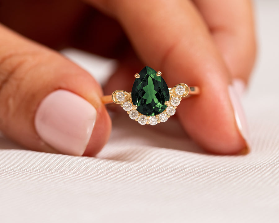 Deary Green Tourmaline Ring