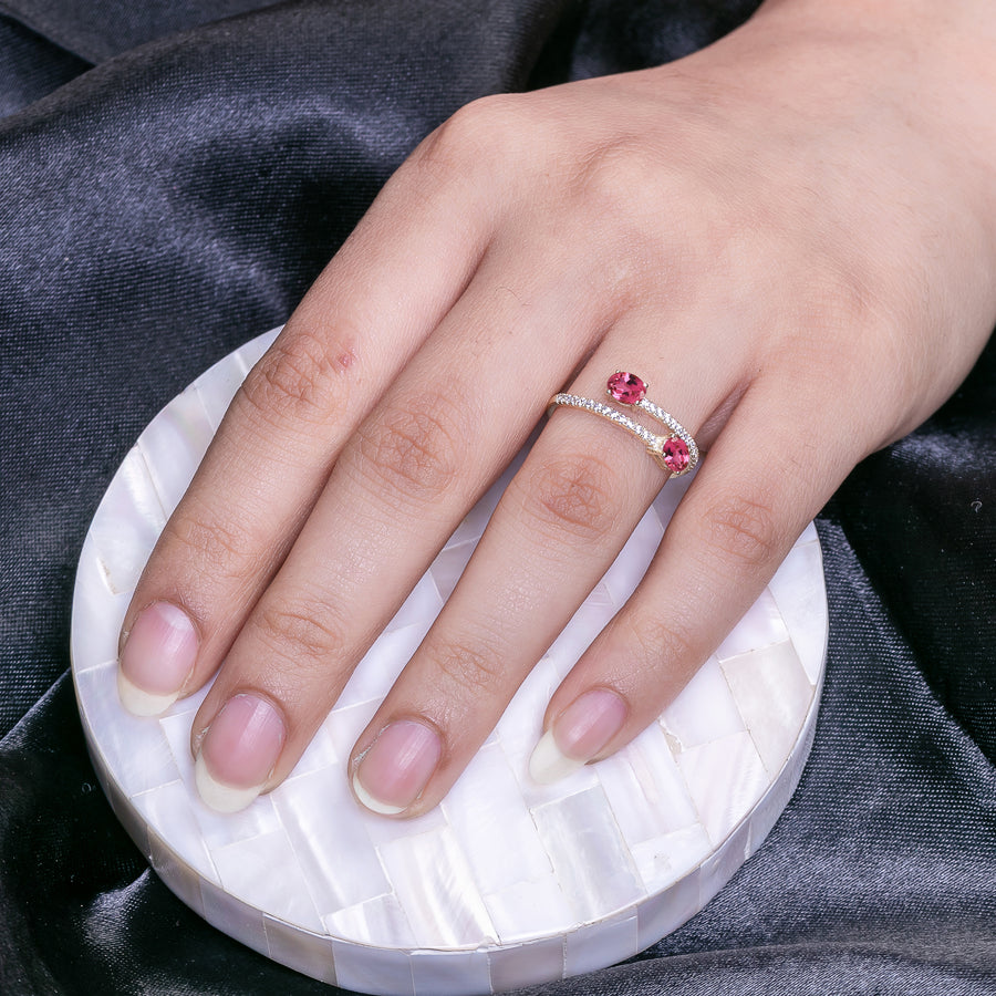 Liaison Oval Pink Tourmaline Ring