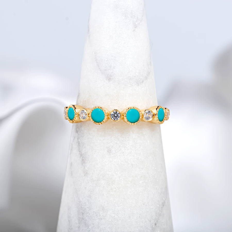 Moonlit Turquoise Ring