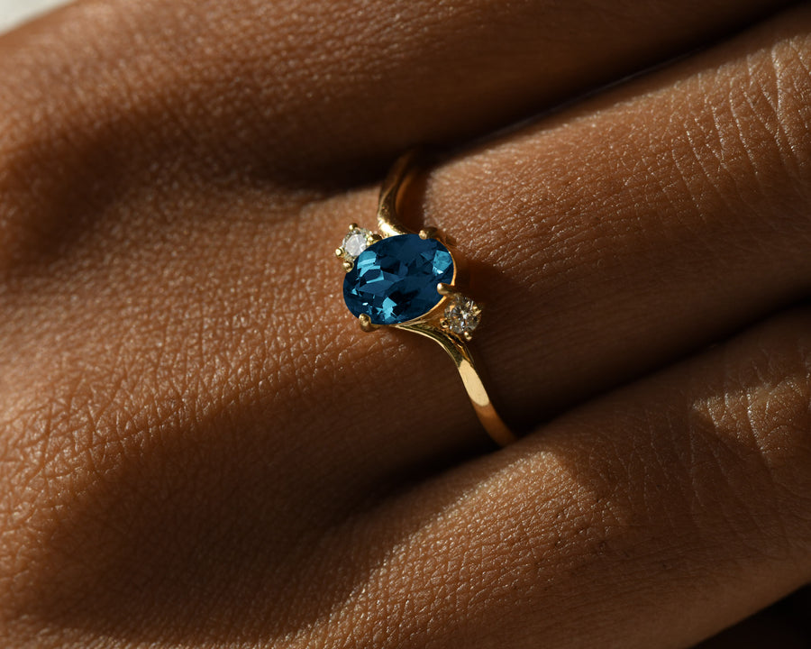 Bella London Blue Topaz Ring